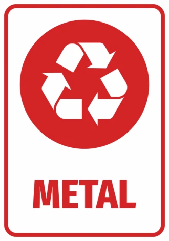 Information Sticker Metal