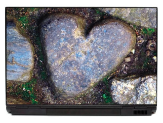 Laptop Sticker Stone Heart P161