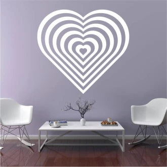 Wall Sticker Abstract Heart 2335