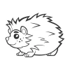 Wall Sticker For Children Hedgehog 2407