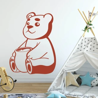 Wall Sticker For Children Teddy Bear 2391