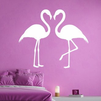 Flamingo Couple 2438 Sticker