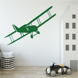Wall sticker biplane 2305