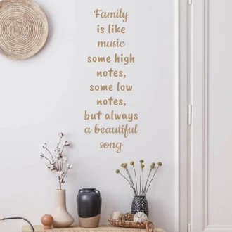 Family Is Like Music 2435 Sticker