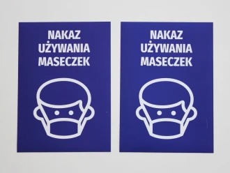Information Sticker Orders To Use Masks