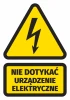 Information Sticker Do Not Touch The Electrical Device