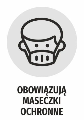 Information Sticker Protective Masks Apply