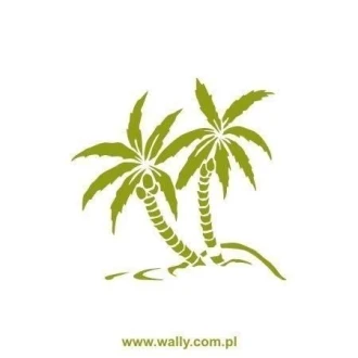Palm Trees 1621 Sticker