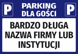 Guest Parking Lot Sticker With Name Field