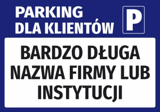 Sticker Parking For Customers With A Field For The Name