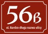 A Sticker With The Number Of The Property, Street