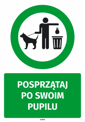 Sticker: Clean up after your pet