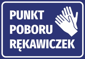 Information Sticker Gloves Collection Point