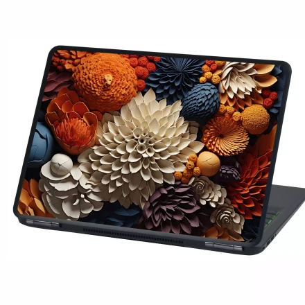 Sticker, Laptop Skin Abstract Flowers P556