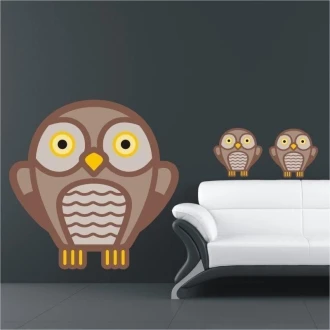 Owl 0961 Printed Sticker