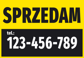 Information Sticker For sale, with a phone number