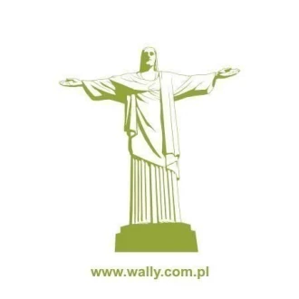 Christ Statue In Rio 0835 Sticker