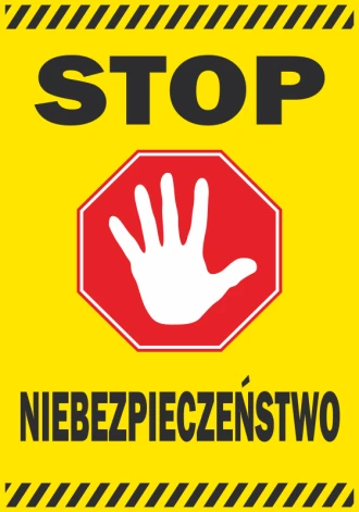 Information Sticker Stop, Danger