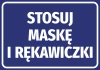 Information Sticker Use A Mask And Gloves