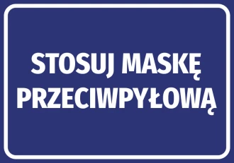 Information Sticker Wear A Dust Mask