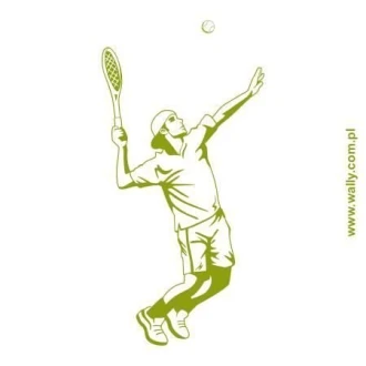 Tennis Player 1171 Sticker