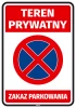 Sticker: Private Property – No Parking