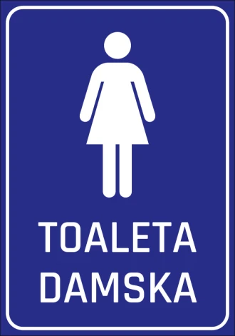 Information Sticker Ladies Toilet