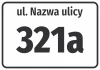 Information Sticker Street And House Number