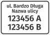 Information Sticker Street And House Number