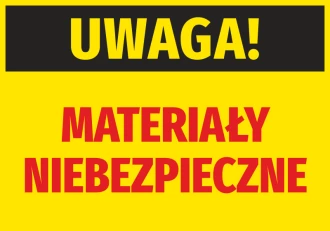 Information Sticker Attention Hazardous Materials