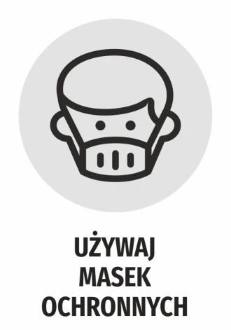 Information Sticker Use Protective Masks