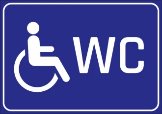 Information Sticker Toilet For Disabled People