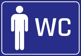 Information Sticker Men'S Toilet