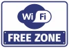 Information Sticker Wifi Free Zone