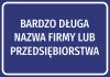 Information Sticker With The Name Of The Company