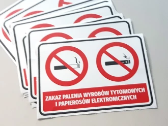 Information Sticker Smoking And Electronic Cigarettes Are Forbidden N137