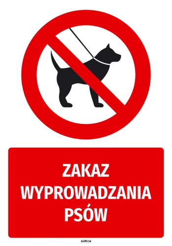 Sticker: No dog walking allowed