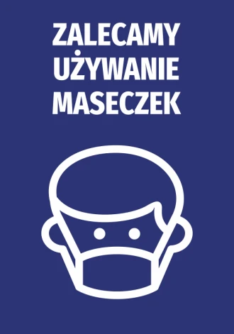 Information Sticker We Recommend Using Masks