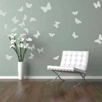 Butterflies set stencil 1127