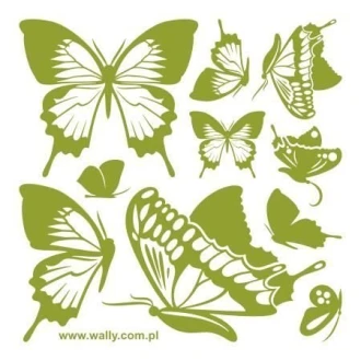 Painting Stencil Butterflies Set 1135