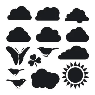 Cloud Stickers And Sun Set 1886
