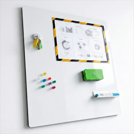 Magnetic dry erase panel