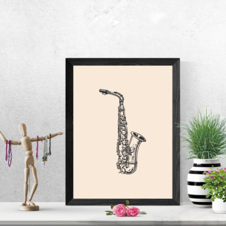 Poster saxophone 084