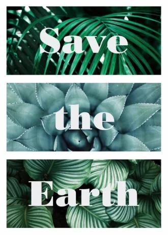 Poster Save The Earth 121