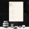 Weekly Planner Dry-Erase Board Flowers 317