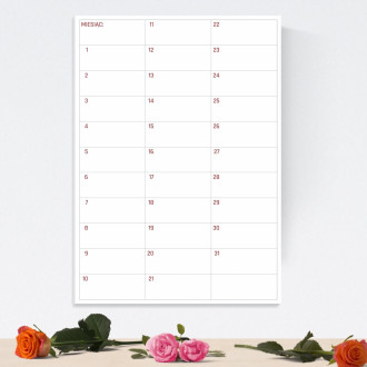 Dry erase board monthly planner 370