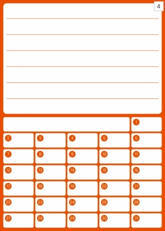 Dry-Erase Board Monthly Planner 372