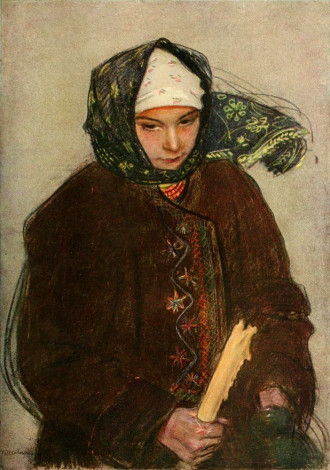 Reproduction A Ruthenian Peasant Girl, Teodor Axentowicz