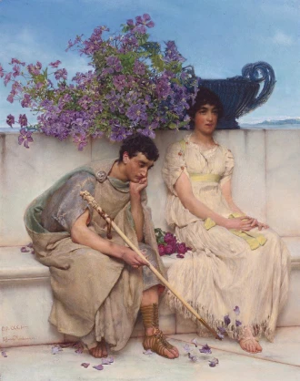 Reproduction An Eloquent Silence, Lawrence Alma-Tadema