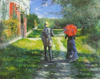 Reproduction Chemin Montant, Gustave Caillebotte